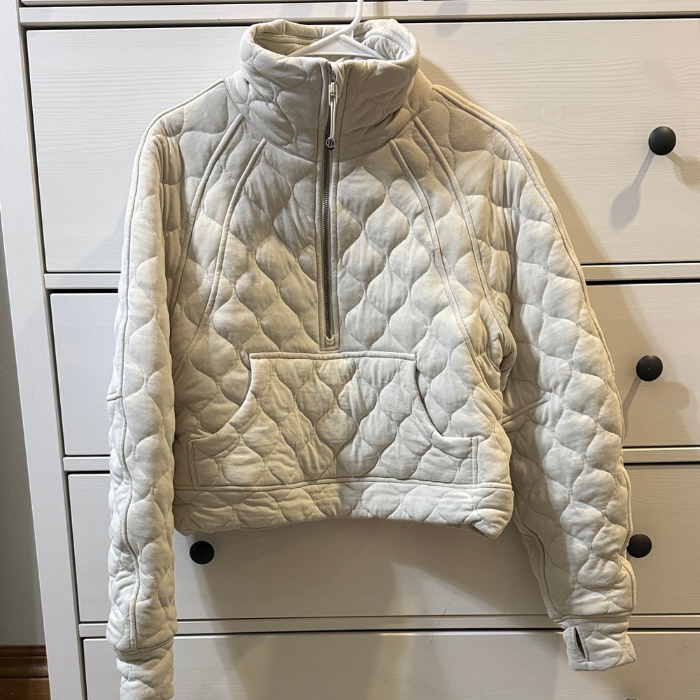 Lululemon Quilted Cream Jacket